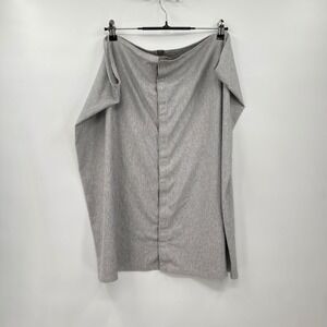 lululemon‎ vinyasa scarf light gray white stripe versatile OS